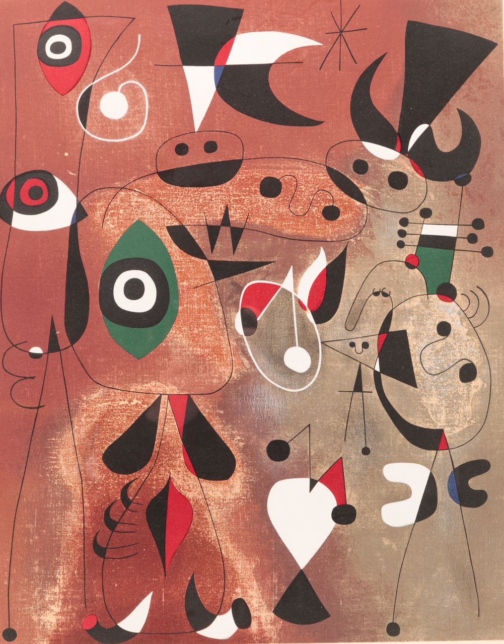 "FEMME, OISEAUX, ETOILE" PRINT,