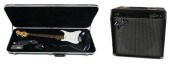 FENDER GUITAR CASE AND AMP ONE