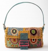 FENDI BEADED & EMBROIDERED BAG