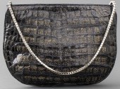FENDI BLACK AND GOLD-TONE ALLI