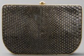 FENDI BLACK AND GOLD-TONE PYTH