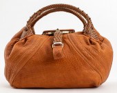 FENDI BROWN LEATHER LARGE "SPY
