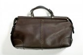 FENDI BROWN LEATHER SELLERIA H