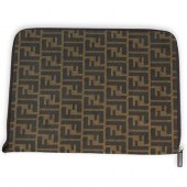 FENDI BROWN ZUCCA LAPTOP CASED