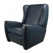 FENDI CASA BLUE LEATHER RECLIN