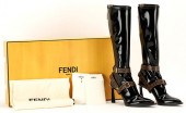 FENDI COLIBRI KNEE-HIGH PATENT