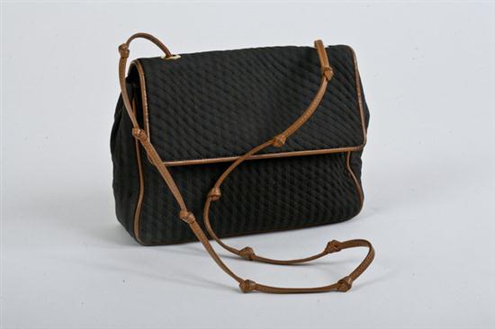 FENDI COTTON HANDBAG. In stripe