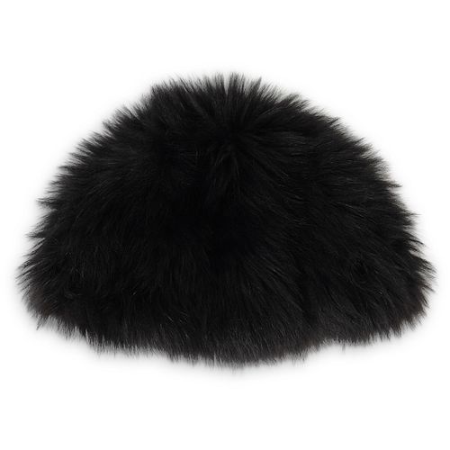 FENDI FUR BLACK HATDESCRIPTION:
