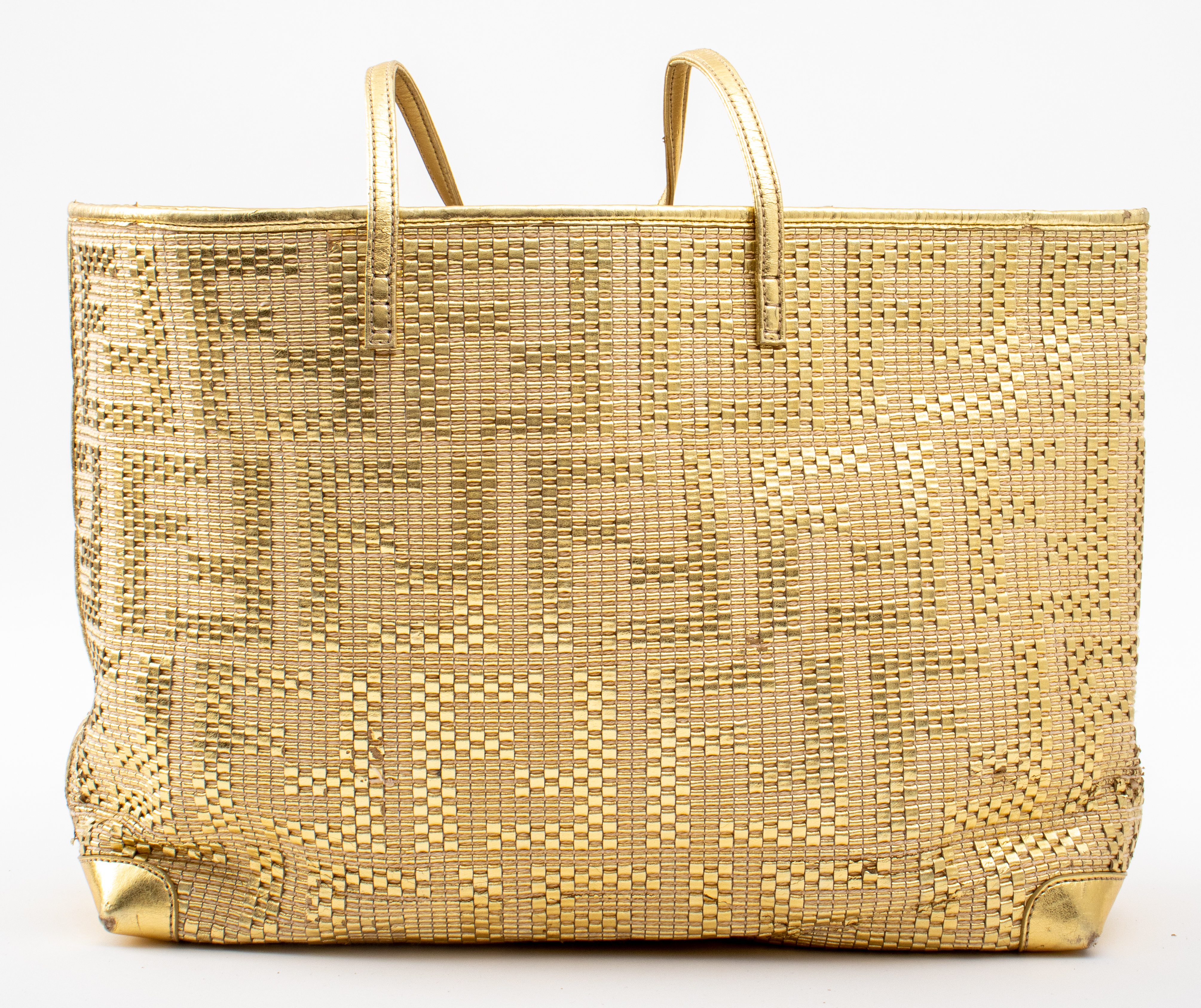 FENDI GOLD-TONED MATRIOSKA WOVEN
