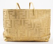FENDI GOLD-TONED MATRIOSKA WOV