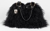 FENDI LAMB FUR AND PATENT LEAT