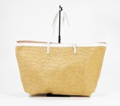 FENDI LEATHER & PLANT FIBER BA