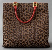 FENDI LEOPARD PRINT TOTE BAG F