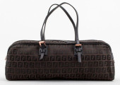 FENDI MONOGRAM CANVAS HANDBAG<
