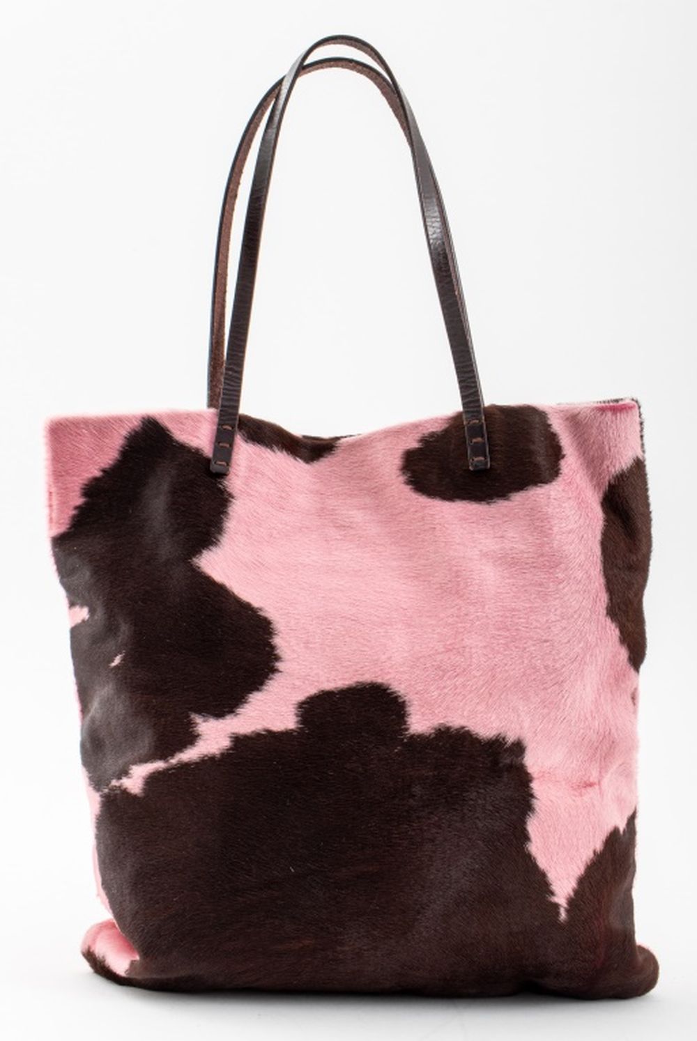 FENDI PINK COWHIDE TOTE BAG Fendi