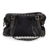 FENDI SELLERIA BLACK LEATHER P