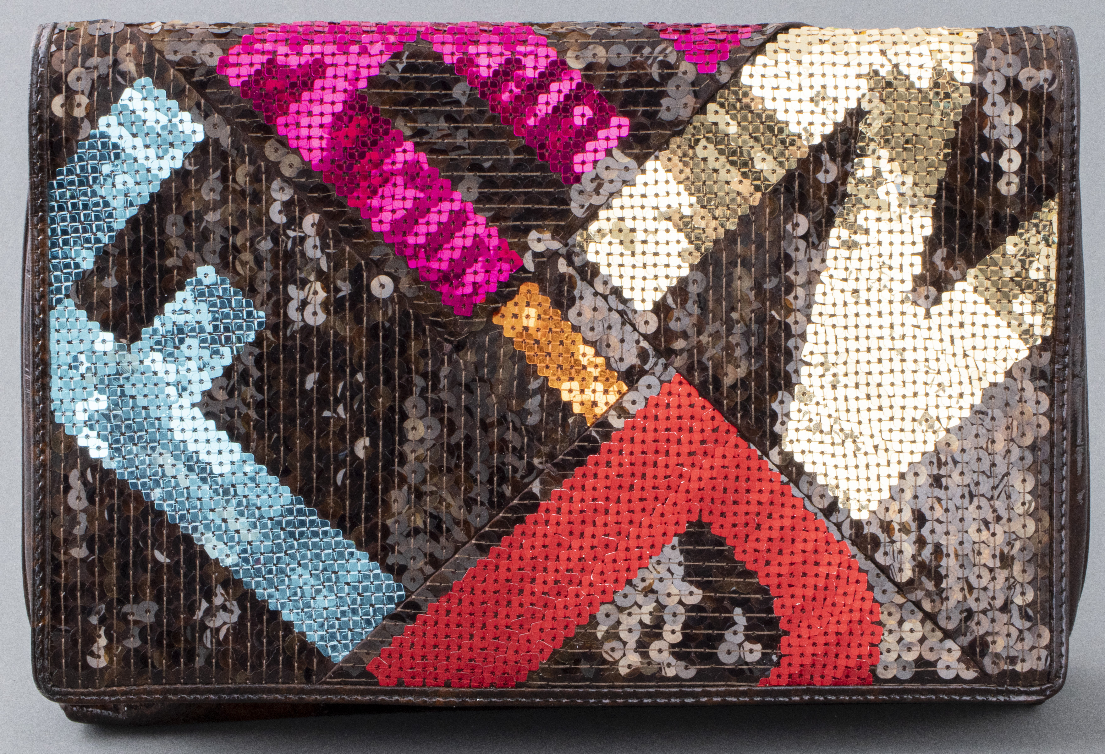 FENDI SEQUINED PATENT LEATHER