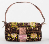 FENDI ZUCCA EMBROIDERED &AMP;