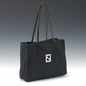 FENDI ZUCCA JACQUARD TOTE 12"