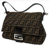 FENDI ZUCCA MONOGRAM CANVAS &