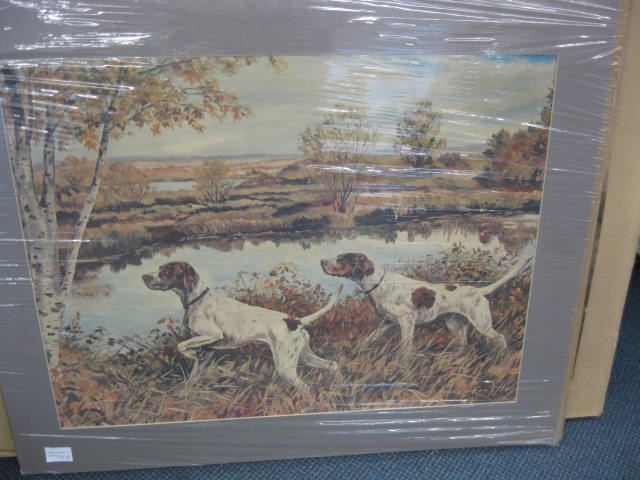 Fenelle Lithograph of Retrievers