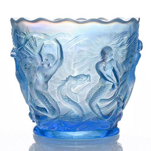 FENTON CARNIVAL GLASS JARDINIERE,