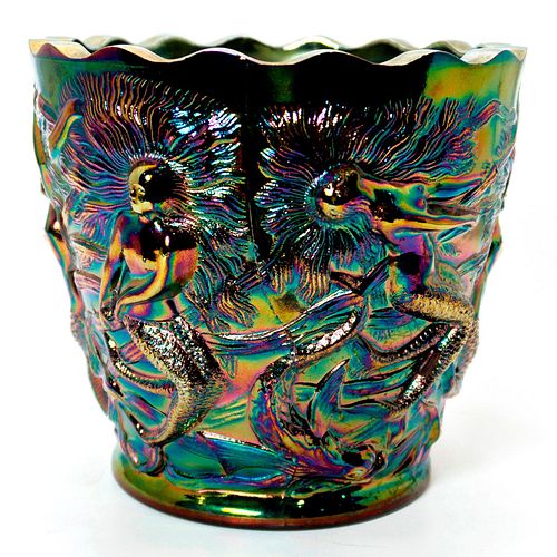 FENTON CARNIVAL GLASS PLANTER,