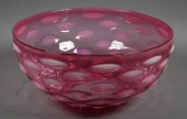 FENTON CRANBERRY ART GLASS UMB