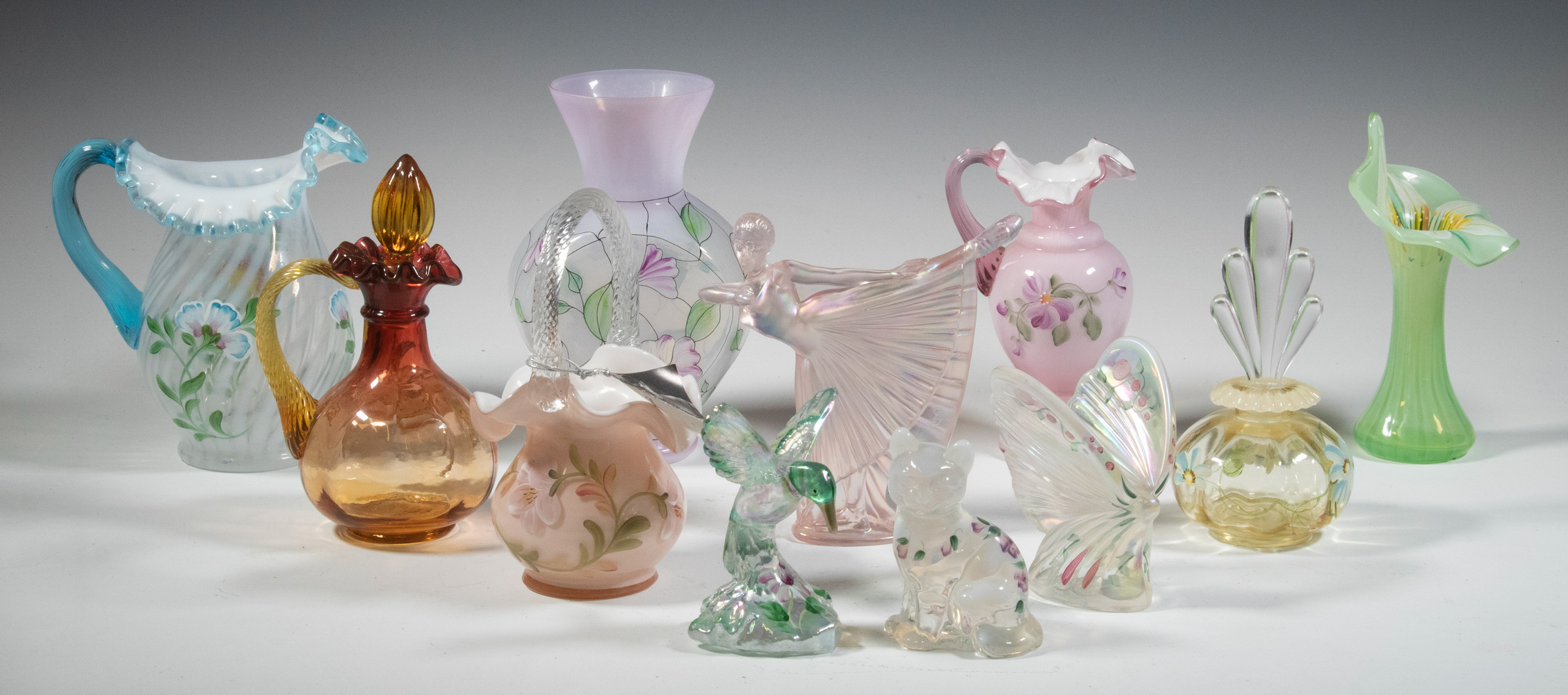FENTON HAND PAINTED ART GLASS