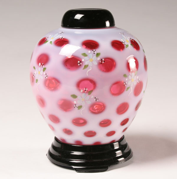 Fenton hand painted coin dot