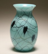 Fenton iridescent turquoise ha