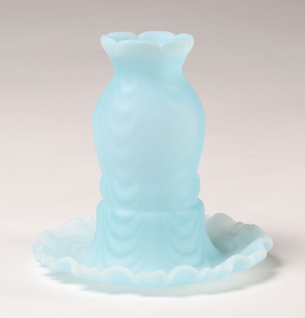 Fenton swirl feather fairy glass
