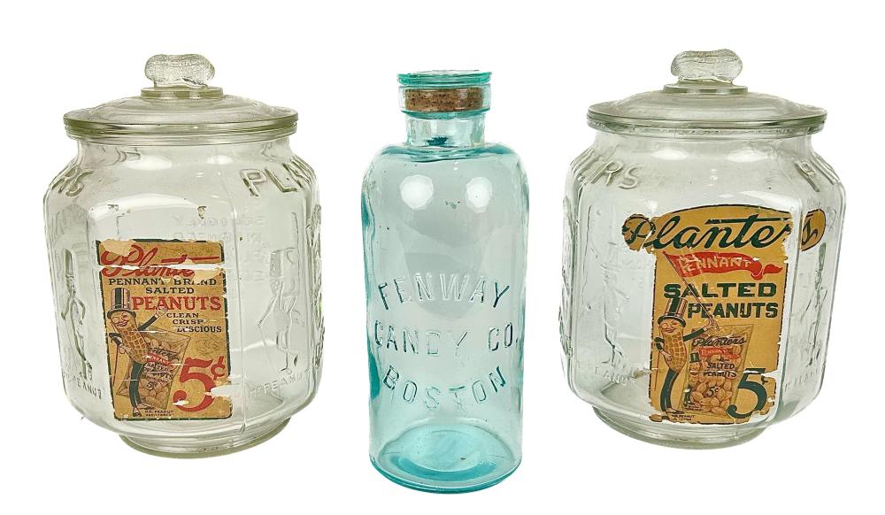 FENWAY CANDY CO. GLASS JAR 20TH