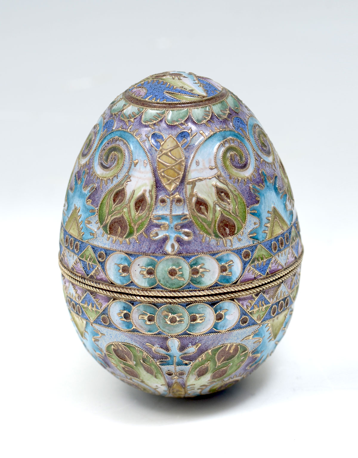 FEODOR RUCKERT ENAMELED SILVER