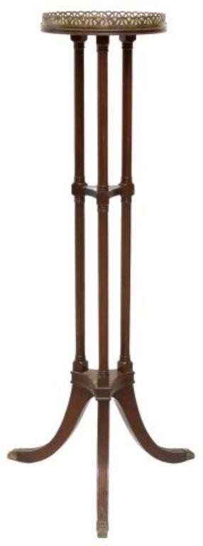 FERGUSON BROS. NJ MAHOGANY PEDESTAL