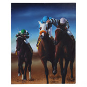 FERJO B.1946 JOCKEYS ON HORSEB