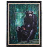 FERJO B.1946 MOTHER CHIMP WITH