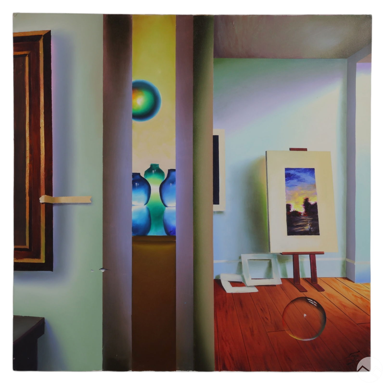 FERJO B.1946 STUDIO WITH GLASS JARS