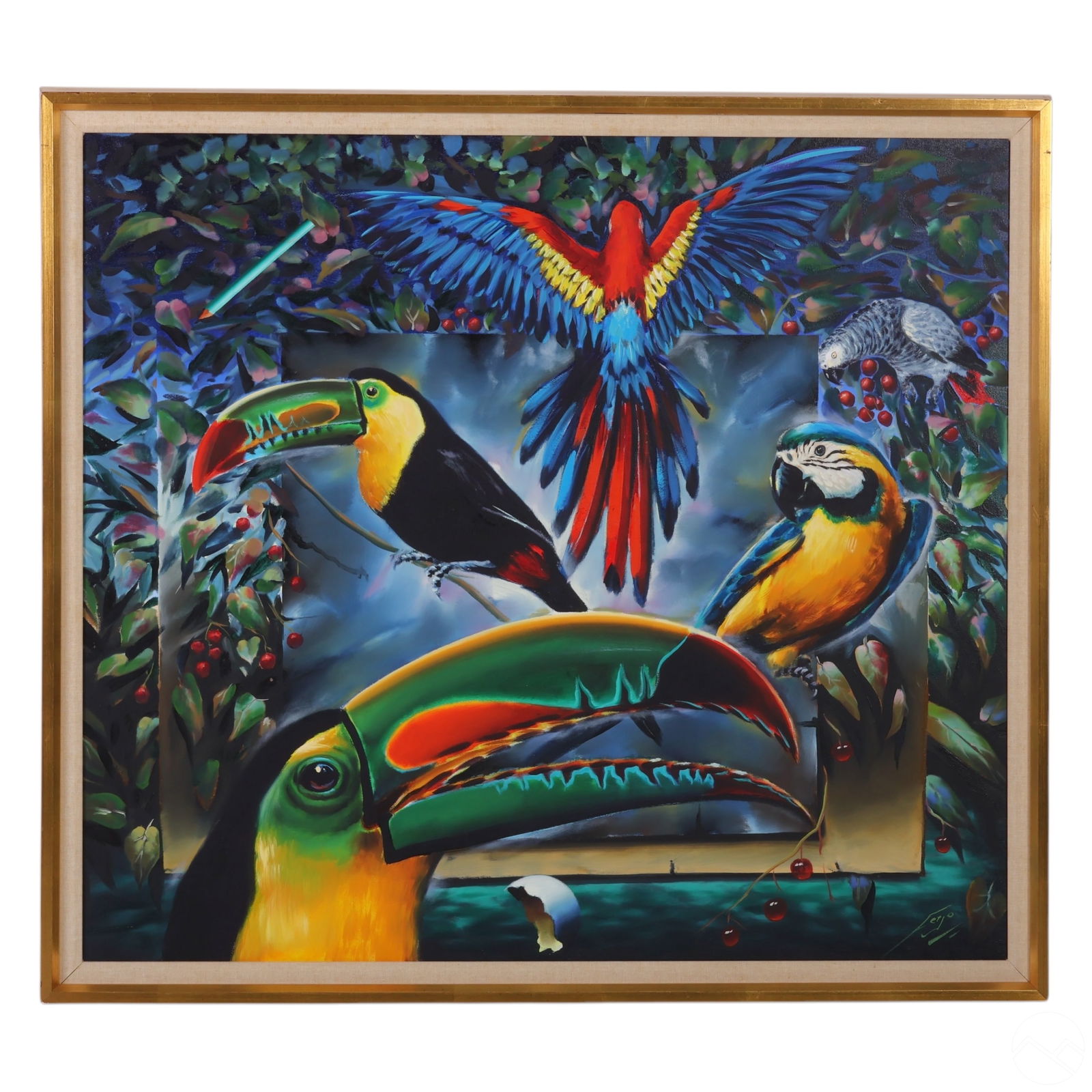 FERJO B.1946 TOUCANS AND TWO