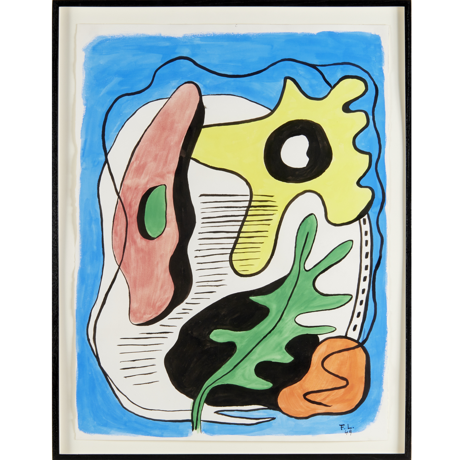 FERNAND LEGER (ATTRIB.), GOUACHE ON