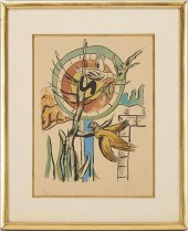 FERNAND LEGER LITHOGRAPH, LES