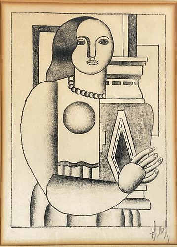 FERNAND LEGER WOMAN HOLDING A