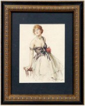 Fernand Toussaint watercolor (
