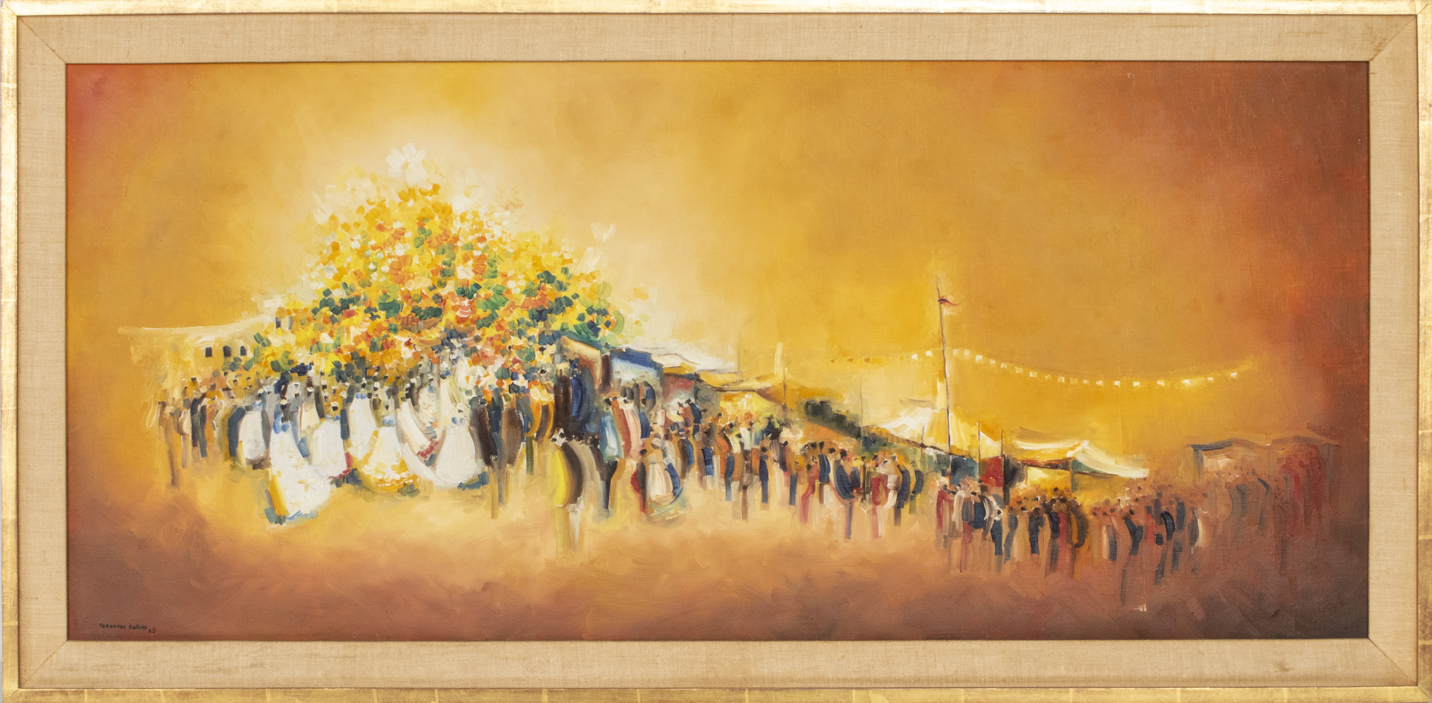 FERNANDO COELHO "FESTIVAL" OIL ON