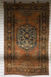 FERRAGHAN SAROUK RUG ON HANGIN