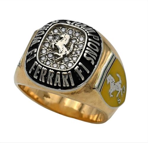 FERRARI 18 KARAT YELLOW GOLD