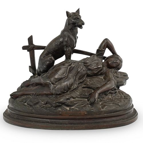 FERVILLE SUAN SIGNED BRONZE