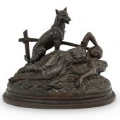 FERVILLE SUAN SIGNED BRONZE ST