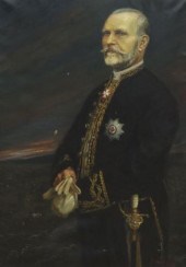 F.G. BASSO OIL ON CANVAS MILIT