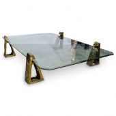 "FG" BRONZE & GLASS DESIGNER C